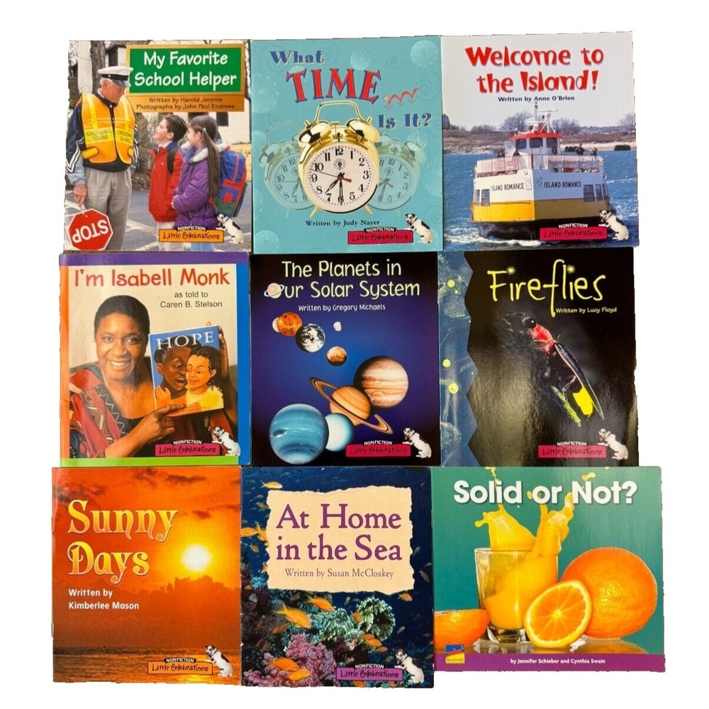 Nonfiction Books Early Readers Teacher Classroom Homeschool K 1 Science Lot of 9